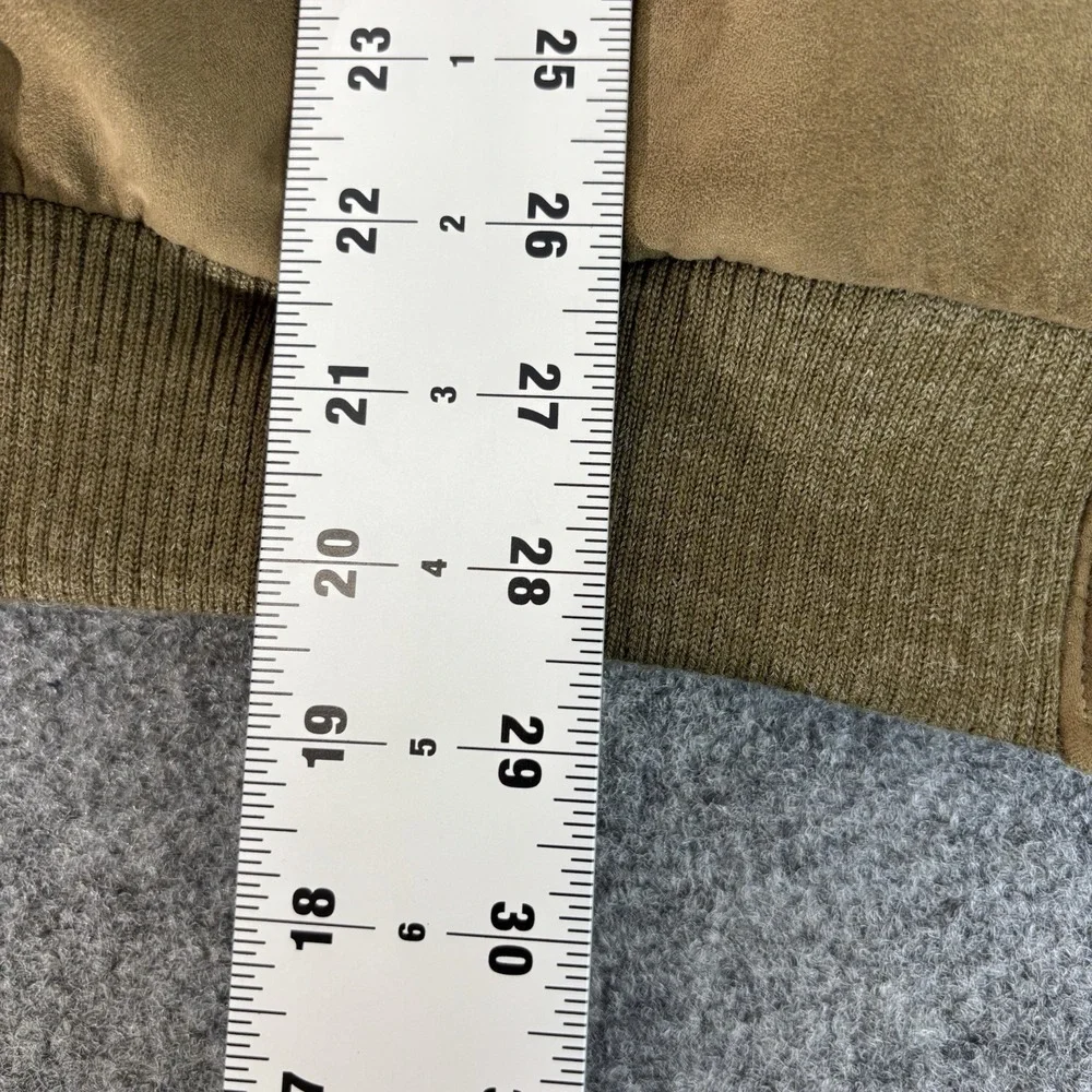 Roundtree & Yorke Mens Bomber Jacket Xl Thinsulate Insulated Full Zip Suede Look - Picture 15 of 16